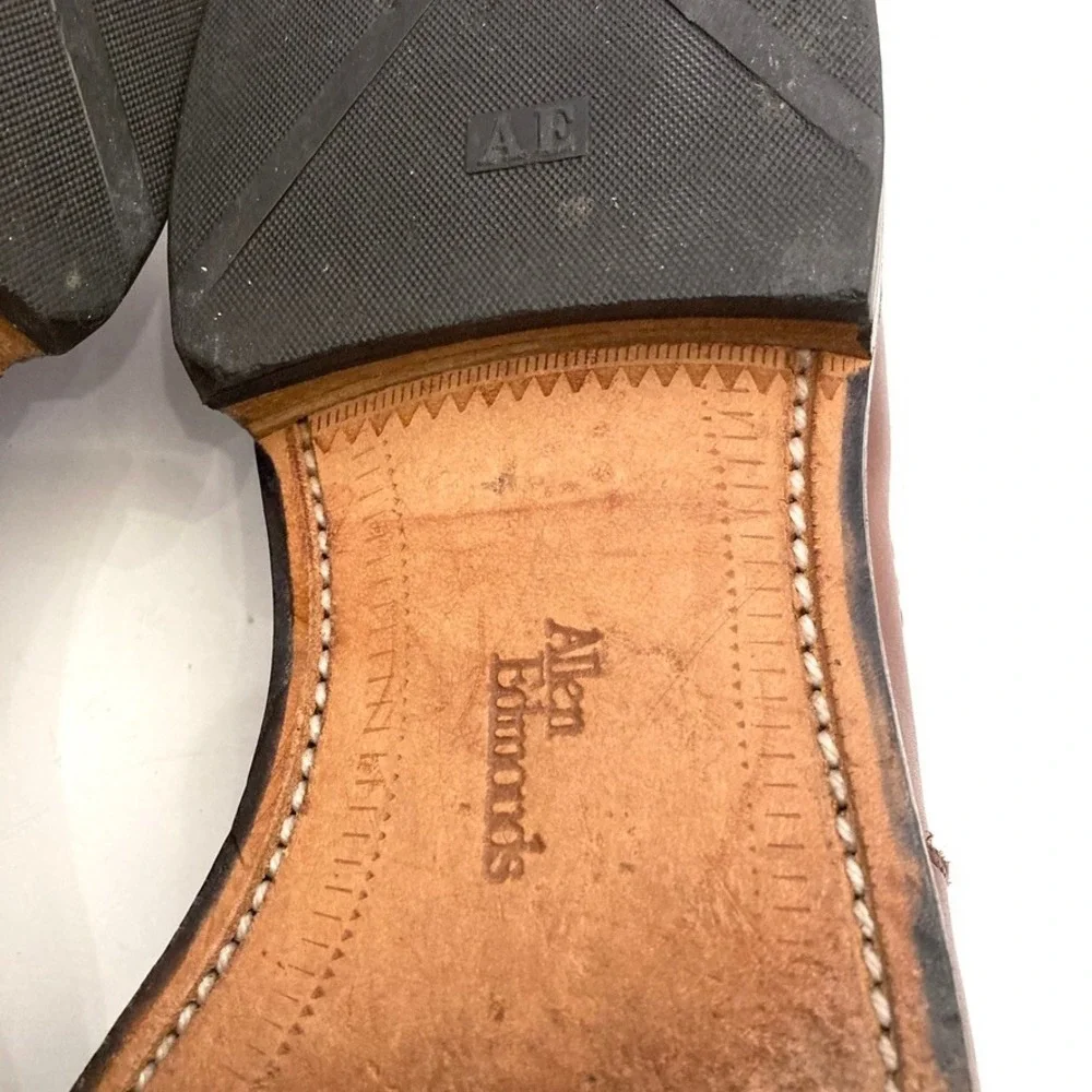 Allen Edmonds Cody Tassel Kiltie Loafers Mens 10 D Brown Leather Dress Shoes USA